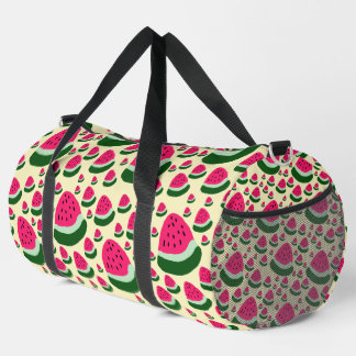 Bolso De Deporte Grande Sandías Caprichosas Patrón de Frutas de Verano Lin
