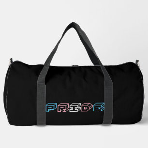 Bolso De Deporte Grande señal de texto de orgullo transgénero