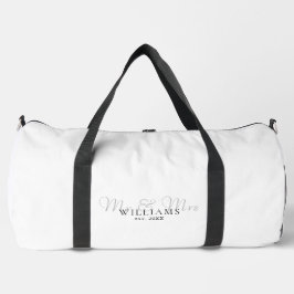Bolso De Deporte Grande Señor Y Señora Luna De Miel De Boda Establecida