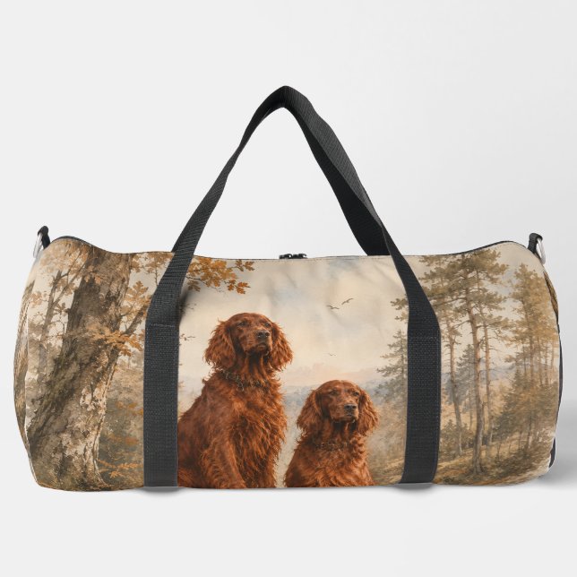 Bolso De Deporte Grande Setter Irlandés   (Anverso)