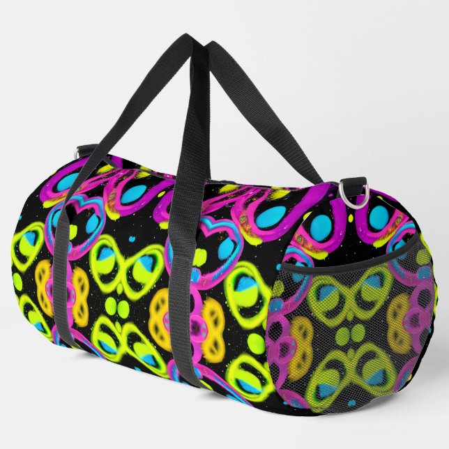 Bolso De Deporte Grande shiny Abstract art (Esquina derecha)
