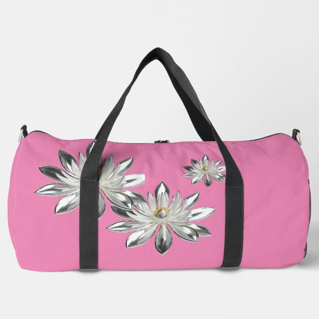 BOLSO DE DEPORTE GRANDE SILVER LOTUS (Anverso)