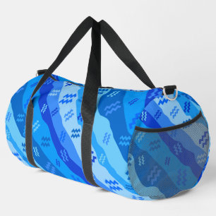 Bolso De Deporte Grande Símbolo Aquarius Zodiac