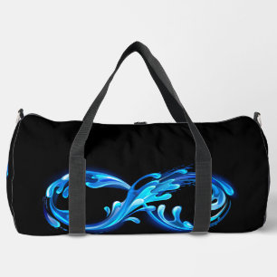 Bolso De Deporte Grande Símbolo Infinito de Agua Fría y Clara
