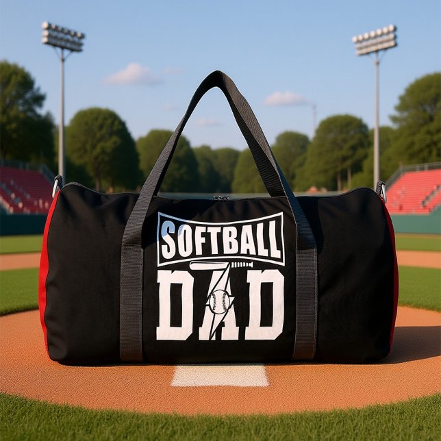 Bolso De Deporte Grande Softball Dad Baseball Legend Bolt (Subido por el creador)