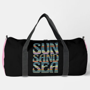 Bolso De Deporte Grande Sol Arena Mar Vibraciones de Playa