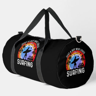 Bolso De Deporte Grande Solo un chico que ama el surf