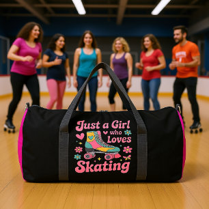 Bolso De Deporte Grande Solo Una Chica Ama Patinar