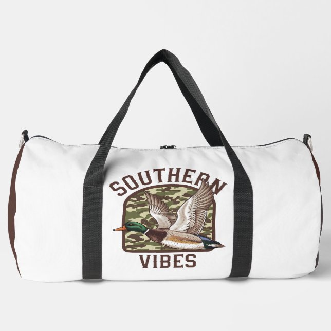 Bolso De Deporte Grande Southern Vibes Flying Duck Camo (Anverso)