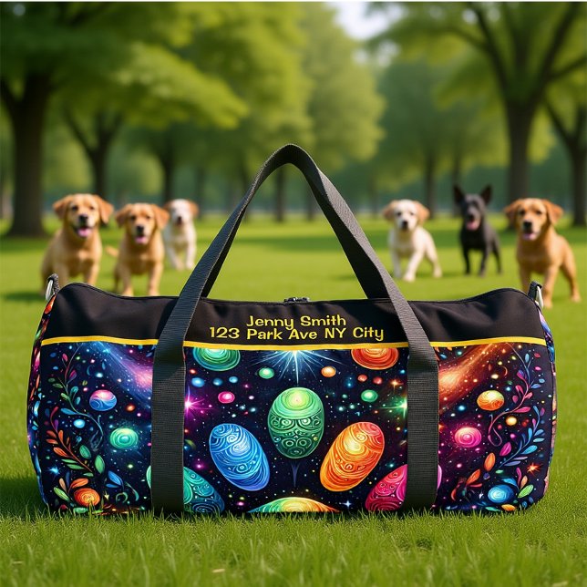 Bolso De Deporte Grande Sparkling Cosmos Artistic Travel Monogram Personal (Subido por el creador)