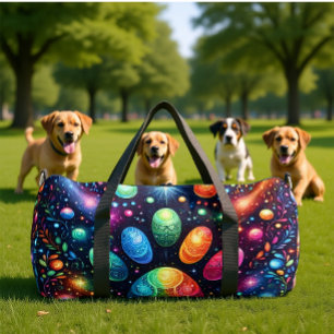 Bolso De Deporte Grande Sparkling Cosmos Viaje Artístico 