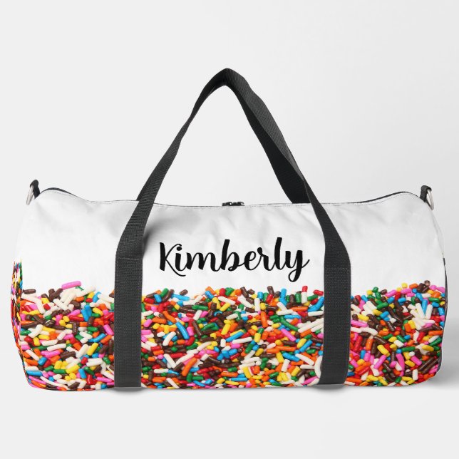 Bolso De Deporte Grande Sprinkles con nombre (Anverso)