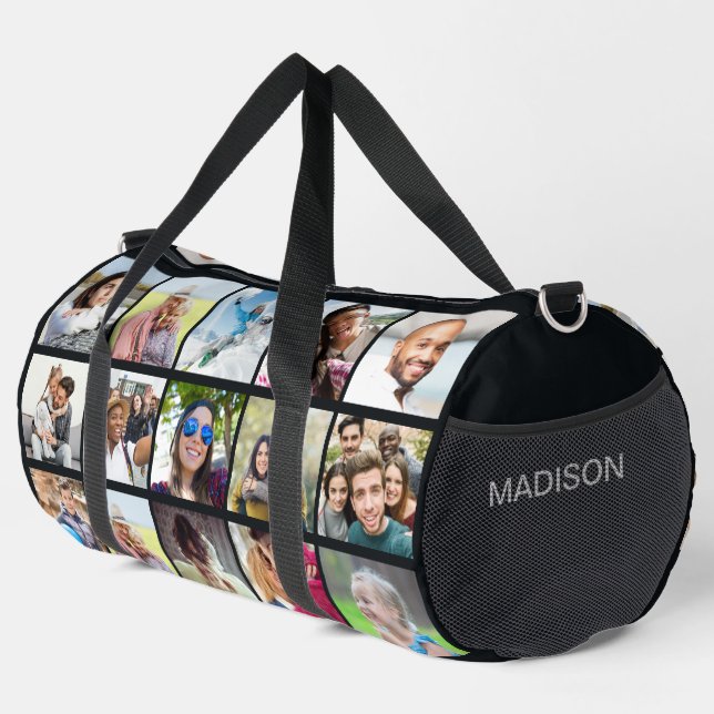 Bolso De Deporte Grande SU 15 Fotos y Personalizado de nombres (Esquina derecha)
