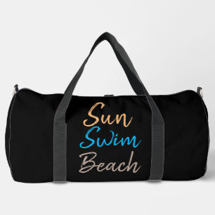 Bolso De Deporte Grande Sun Swim Beach Impresión Mínima Cortar Sew Bag