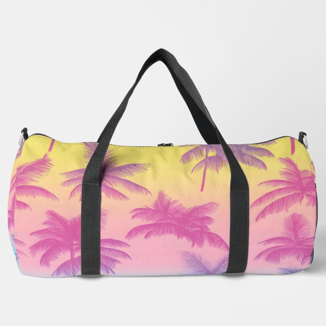 Bolso De Deporte Grande Sunset Palms Viajes  (Anverso)