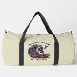 Bolso De Deporte Grande Surfista del Skeleton colorido