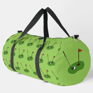 Bolso De Deporte Grande Taladro del campo de golf con patrón de bandera
