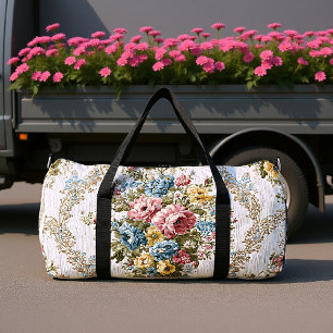 Bolso De Deporte Grande Tapiz de jardín victoriano