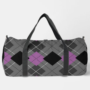 Bolso De Deporte Grande Tartán de diamantes