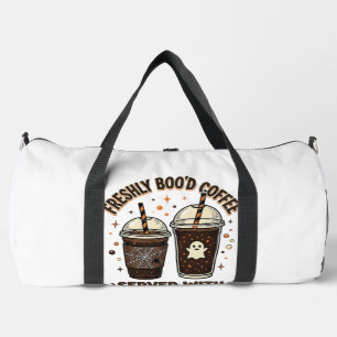 Bolso De Deporte Grande Taza de fantasma de Halloween de café recién hecho