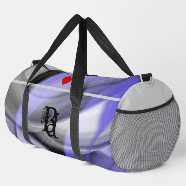 Bolso De Deporte Grande Tendencia Gris Grande Gym Bag Resumen Lavender Vio (Esquina derecha)