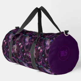 Bolso De Deporte Grande Tentáculo gótico oscuro rosado con flores