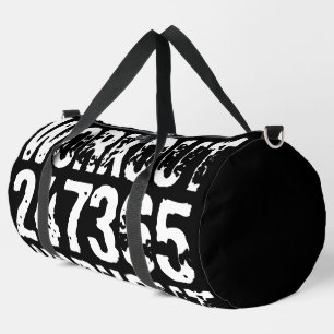 Bolso De Deporte Grande Texto grabado y desgastado Workout 247365 white