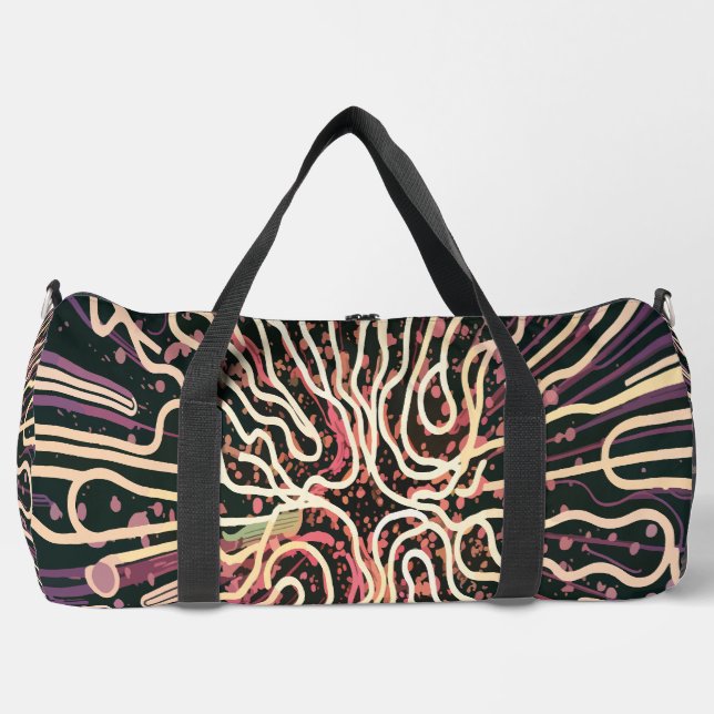 Bolso De Deporte Grande Textura a rayas (Anverso)