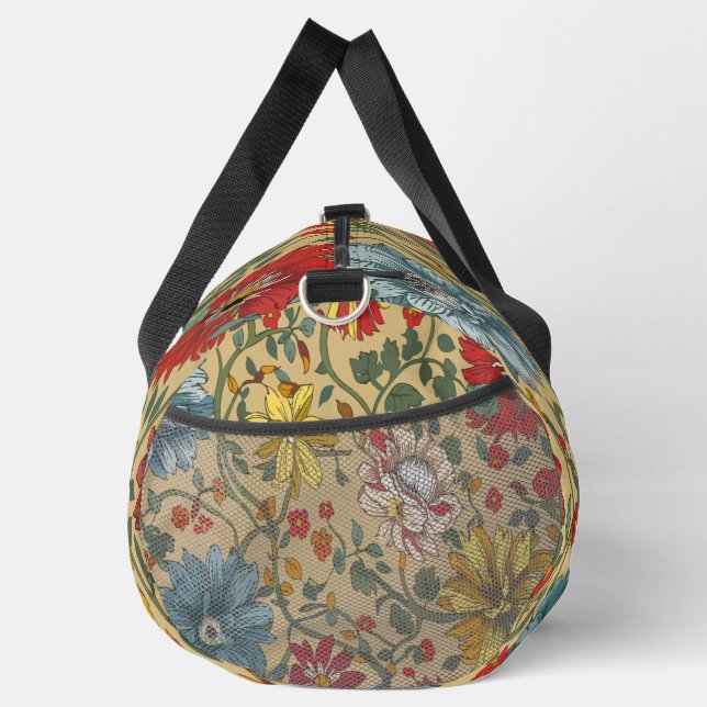 Bolso De Deporte Grande Textura de las flores (Derecha)