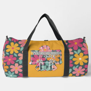 Bolso De Deporte Grande Thunderbird Golf Duffle Bag - floral + naranja