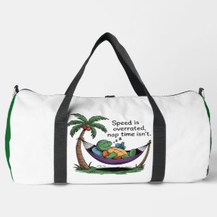 Bolso De Deporte Grande Tiempo de siesta en hamaca de tortuga sobrevalorad