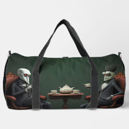 Bolso De Deporte Grande Tiempo surrealista del té en el lado extraño. 13