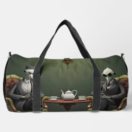 Bolso De Deporte Grande Tiempo surrealista del té en el lado extraño. 16