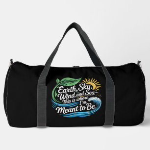 Bolso De Deporte Grande Tierra Cielo Viento Mar Destinado a Ser