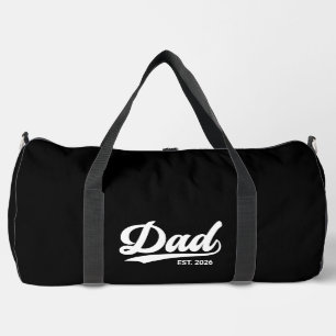 Bolso De Deporte Grande Tipografía del año de establecimiento de papá nuev