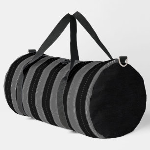 Bolso De Deporte Grande TIRA VERTICAL EN NEGRO Y GRIS DE bonito