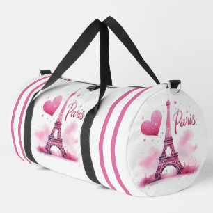 Bolso De Deporte Grande Torre Eiffel y Corazón de París