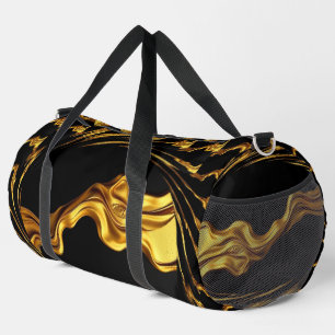 Bolso De Deporte Grande Torrente Opulento Líquido Oro Negro Monocromo Chri