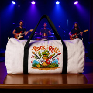 Bolso De Deporte Grande Tortuga Groovy Rockstar Rock And Roll