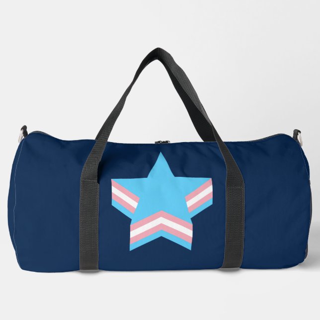 Bolso De Deporte Grande Transgender pride stars  (Anverso)