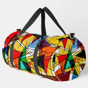 Bolso De Deporte Grande Triángulo moderno geométrico colorido