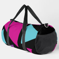 Triángulos en rosa, púrpura, azul y negro