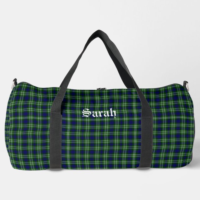 Bolso De Deporte Grande Tweedside District Tartan Personalizado (Anverso)