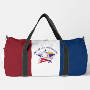 Bolso De Deporte Grande Una nación bajo Dios Águila Roja Azul Blanco EEUU