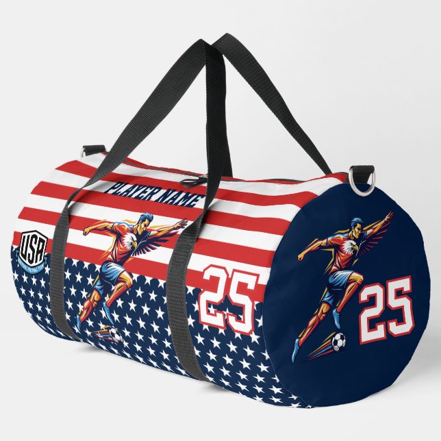 Bolso De Deporte Grande USA Soccer Eagle Athlete Patriotic National Team  (Esquina izquierda)