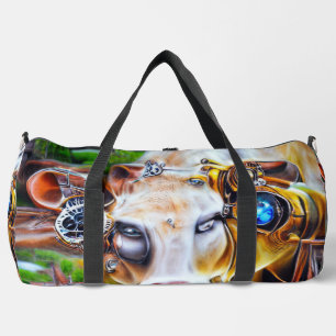 Bolso De Deporte Grande Vaca cibernética de vapor