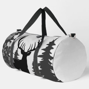 Bolso De Deporte Grande Venado con gran rack fuera del bosque