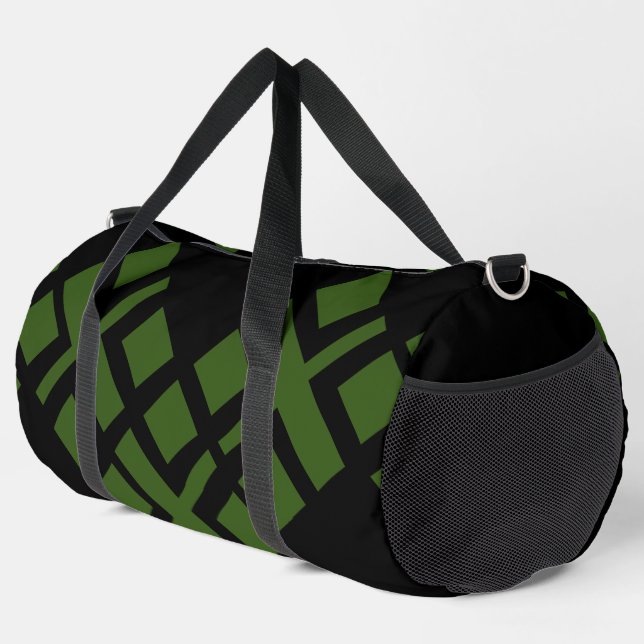 Bolso De Deporte Grande Verde del bosque negro (Esquina derecha)