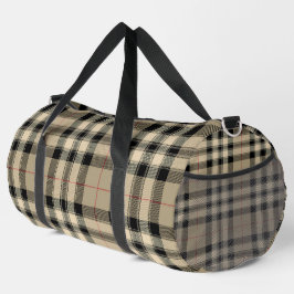 Bolso De Deporte Grande Viaje De Gimnasio Atlético De Plata Y Beige-Negro