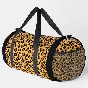 Bolso De Deporte Grande Viajes de gimnasia atlética con leopardo falso con